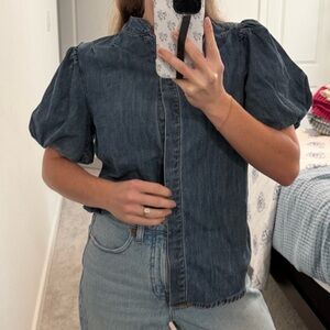 Denim Button Down Shirt